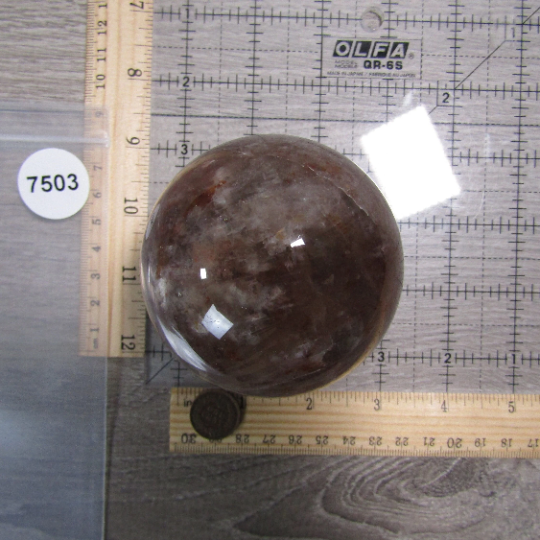 Hematoid Quartz Sphere for Wholesale – Crystal Shops