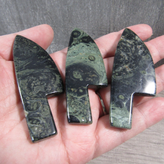 Kambaba Jasper wholesale gemstone knife athame blade for rock shops