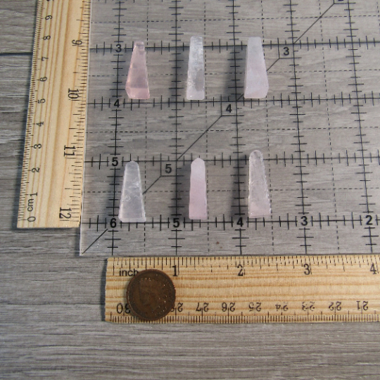 rose quartz bulk gemstone points