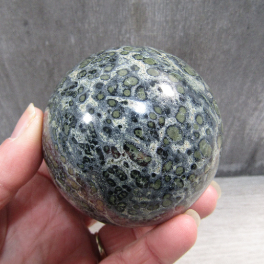 Kambaba Jasper Sphere – Large Display Size for Crystal Shops