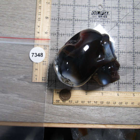 druzy agate gemstone skulls for crystal resellers