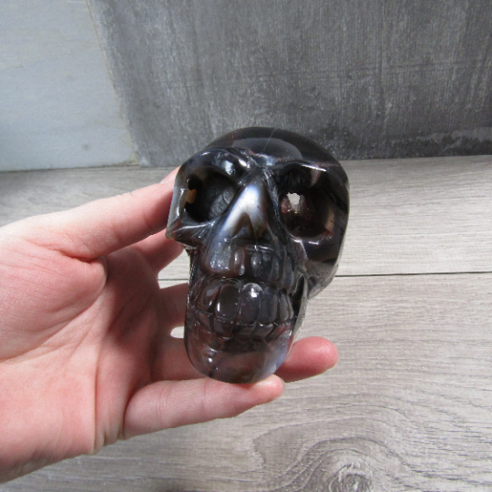 druzy agate skulls for crystal shops