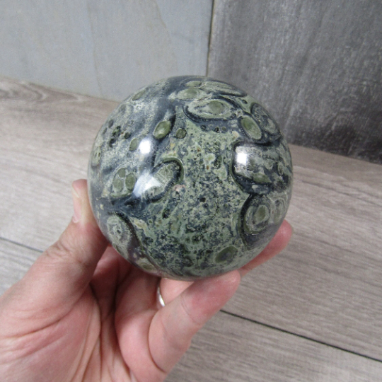 Kambaba Jasper Sphere – Large Display Size for Crystal Shops