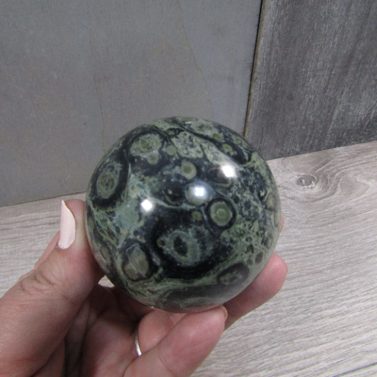 Kambaba Jasper Sphere – Large Display Size for Crystal Shops