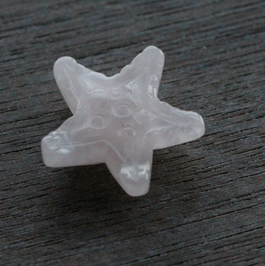 rose quartz starfish stone figurines for gift stores