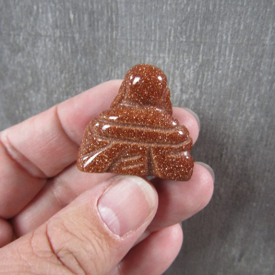 Goldstone Bulk wholesale carved gemstone Buddha statues