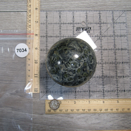 Kambaba Jasper Sphere – Large Display Size for Crystal Shops