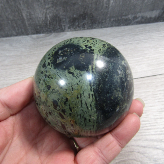 Kambaba Jasper Sphere – Large Display Size for Crystal Shops