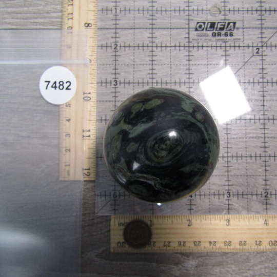 Kambaba Jasper Sphere – Large Display Size for Crystal Shops