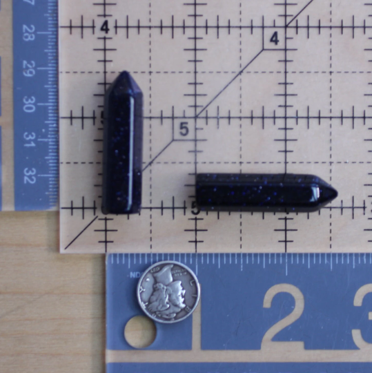 blue goldstone bulk small gemstone obelisk