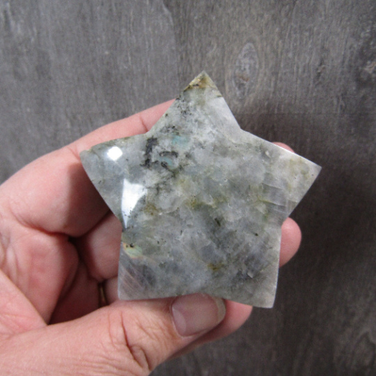 Large chunky labradorite star carving for wholesale crystal retailers