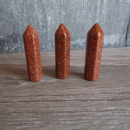 goldstone obelisk shape crystal wholesale