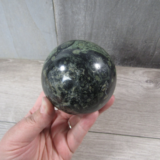 Kambaba Jasper Sphere – Large Display Size for Crystal Shops