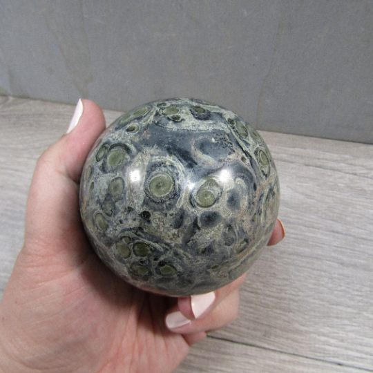 Kambaba Jasper Sphere – Large Display Size for Crystal Shops