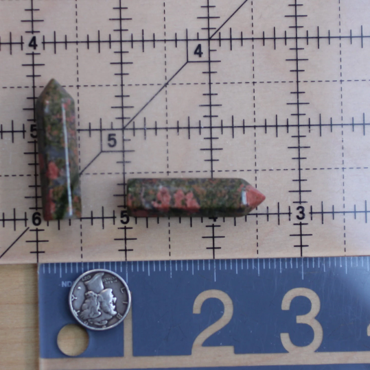 Small Gemstone Obelisk Points for Wire Wrapping or Gridding