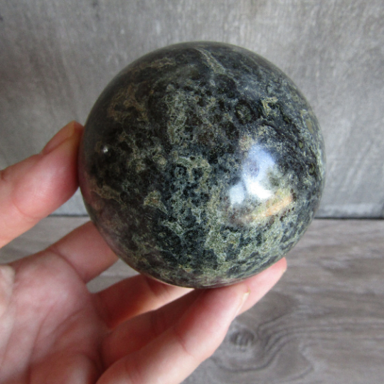 Kambaba Jasper Sphere – Large Display Size for Crystal Shops