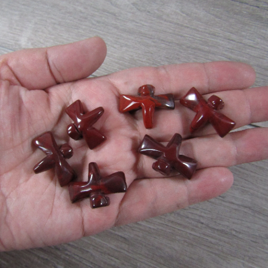 red jasper dragonfly 1 inch crystal figurines