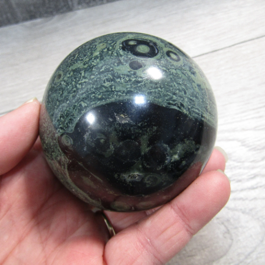 Kambaba Jasper Sphere – Large Display Size for Crystal Shops