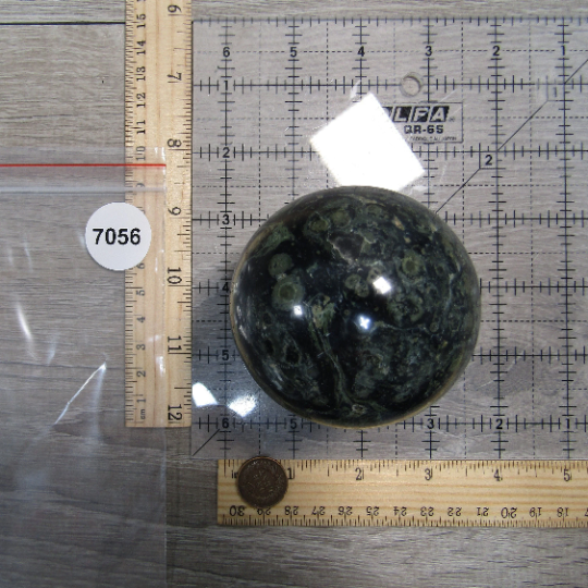Kambaba Jasper Sphere – Large Display Size for Crystal Shops