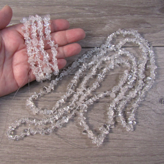 Clear Quartz Crystal Chip Necklace Bulk Supply