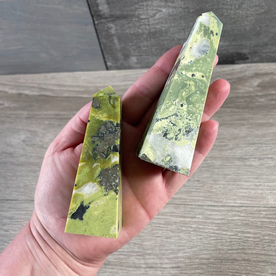Serpentine with Magnetite Egyptian Style Obelisk Bulk Wholesale