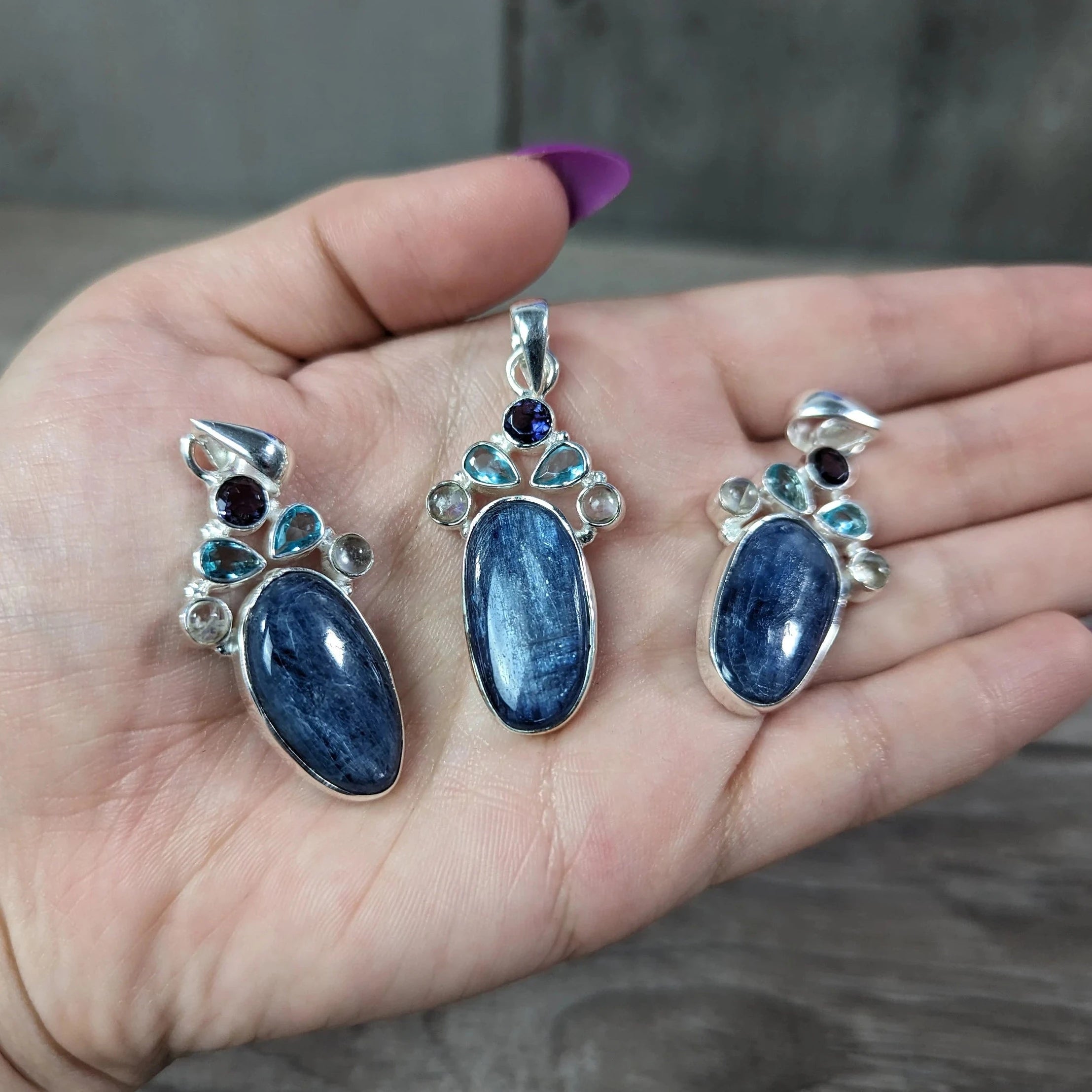 Kyanite Sterling Silver Pendants for Crystal Retailers