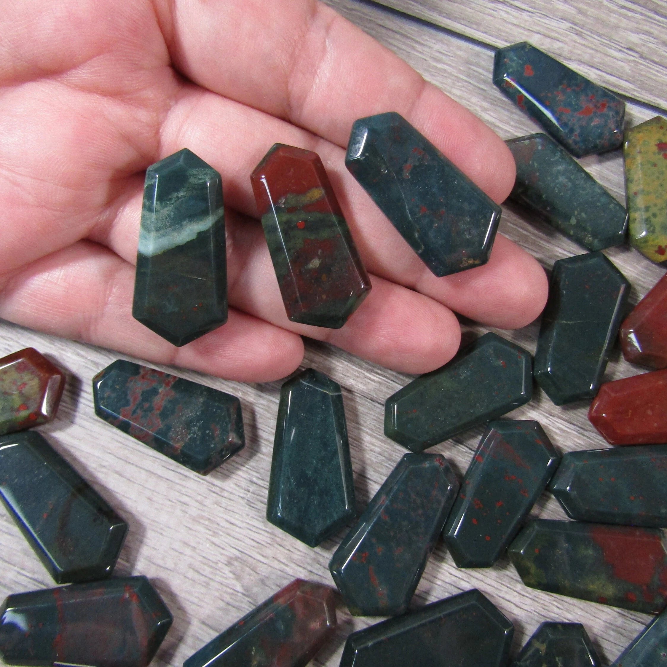 Bloodstone double terminated