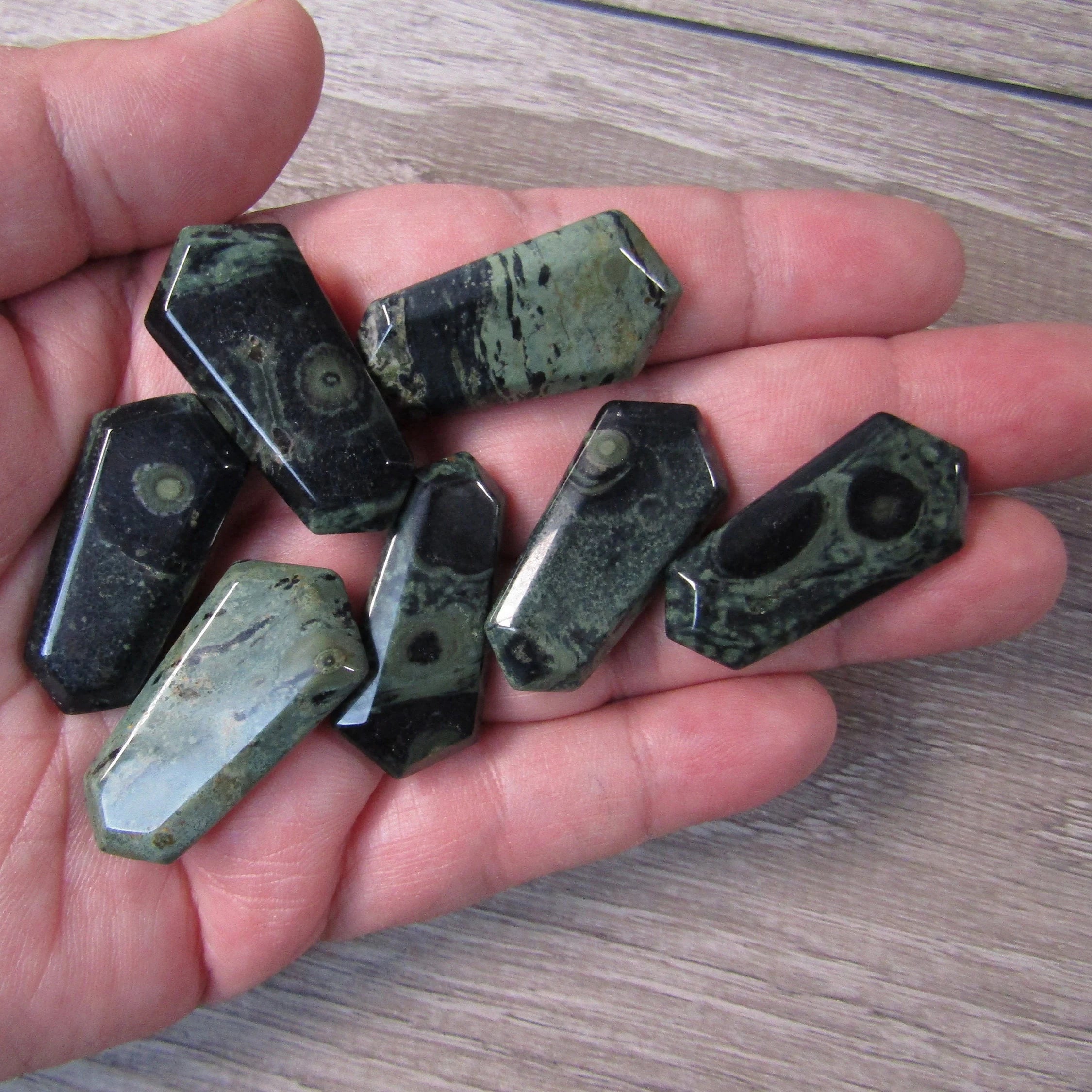 Kambaba Jasper Mini gemstone energy wand for spiritual and holistic practices