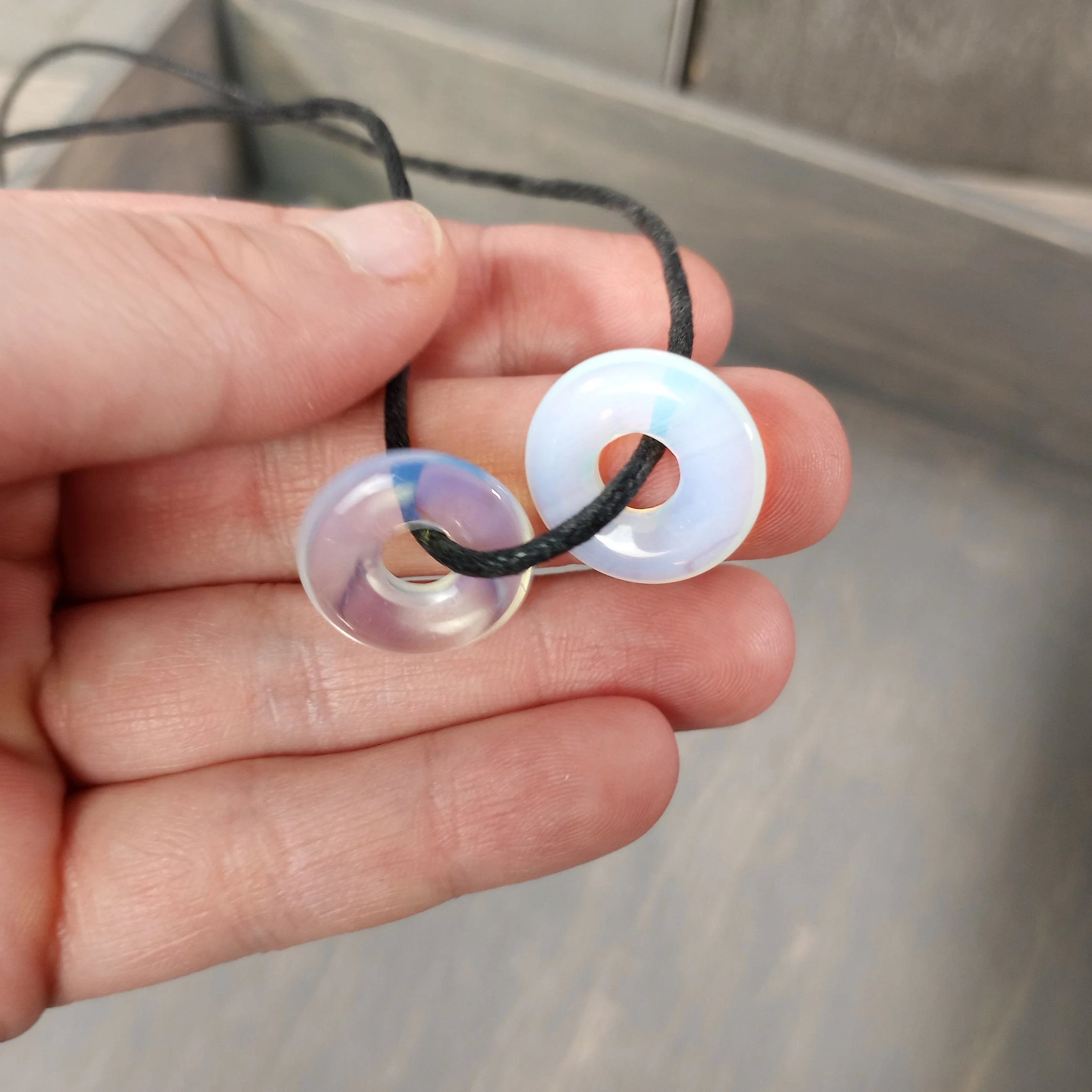 opalite pi stone charms for jewelry making