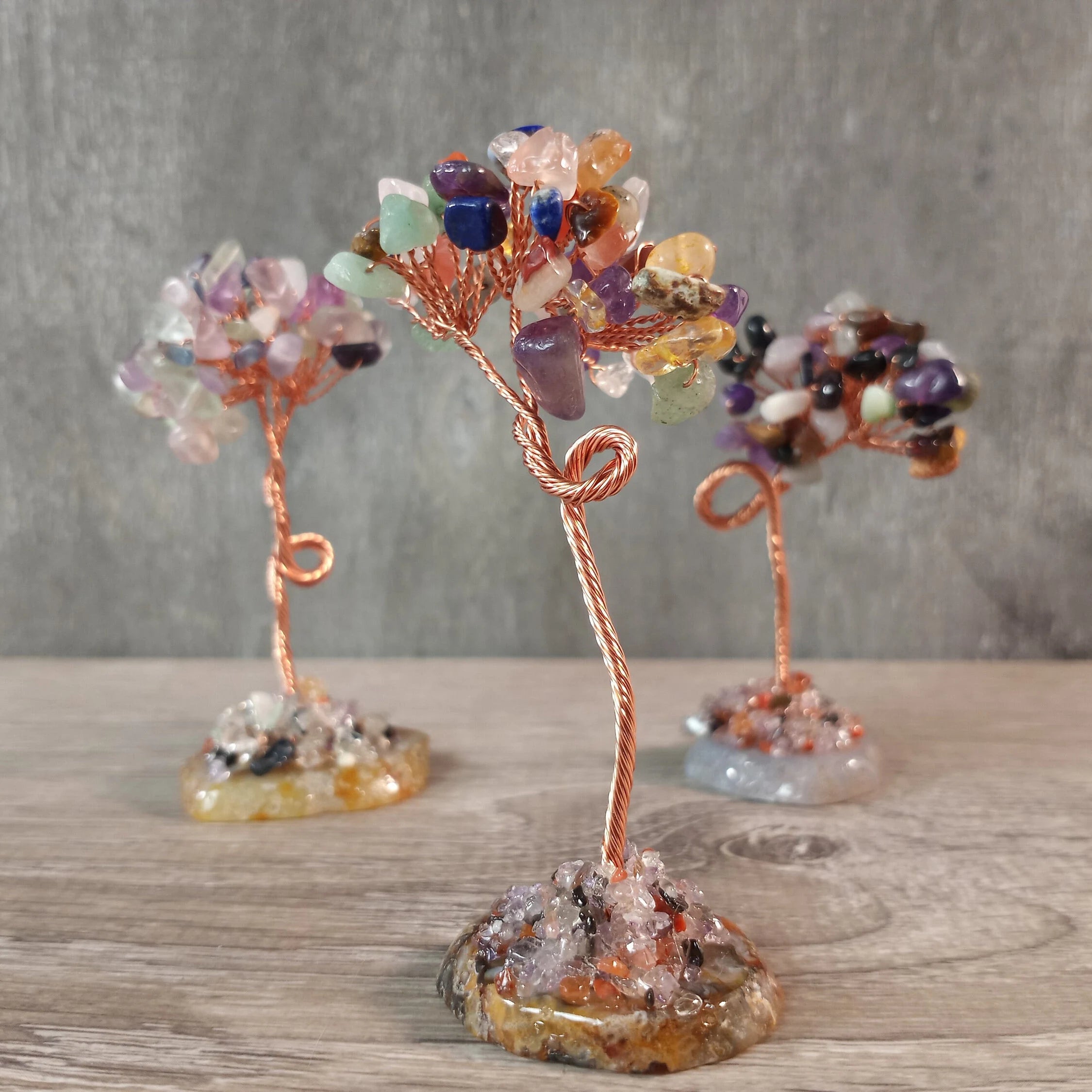 Multi stone chakra gemstone tree bulk