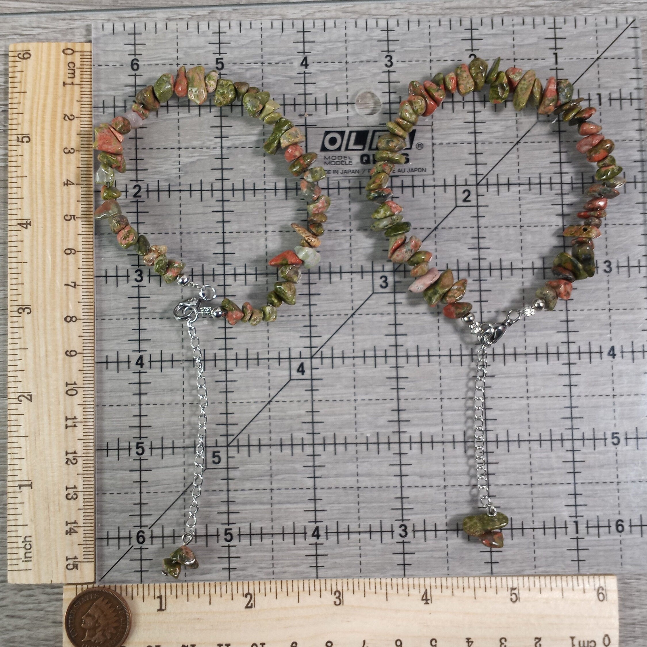 unakite gemstone bracelet for resale