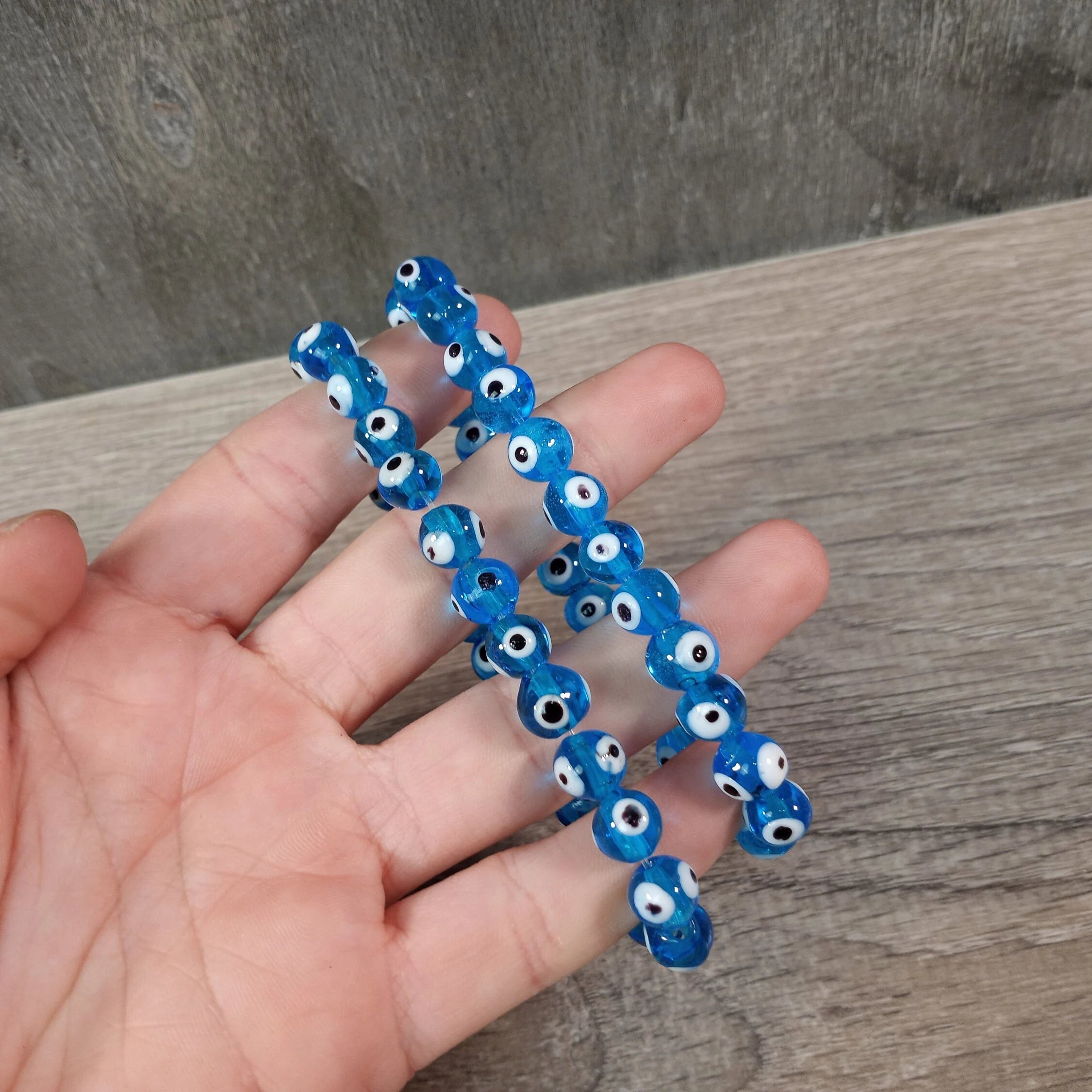 Evil Eye Protection Bracelet 8mm – Wholesale Beaded Jewelry