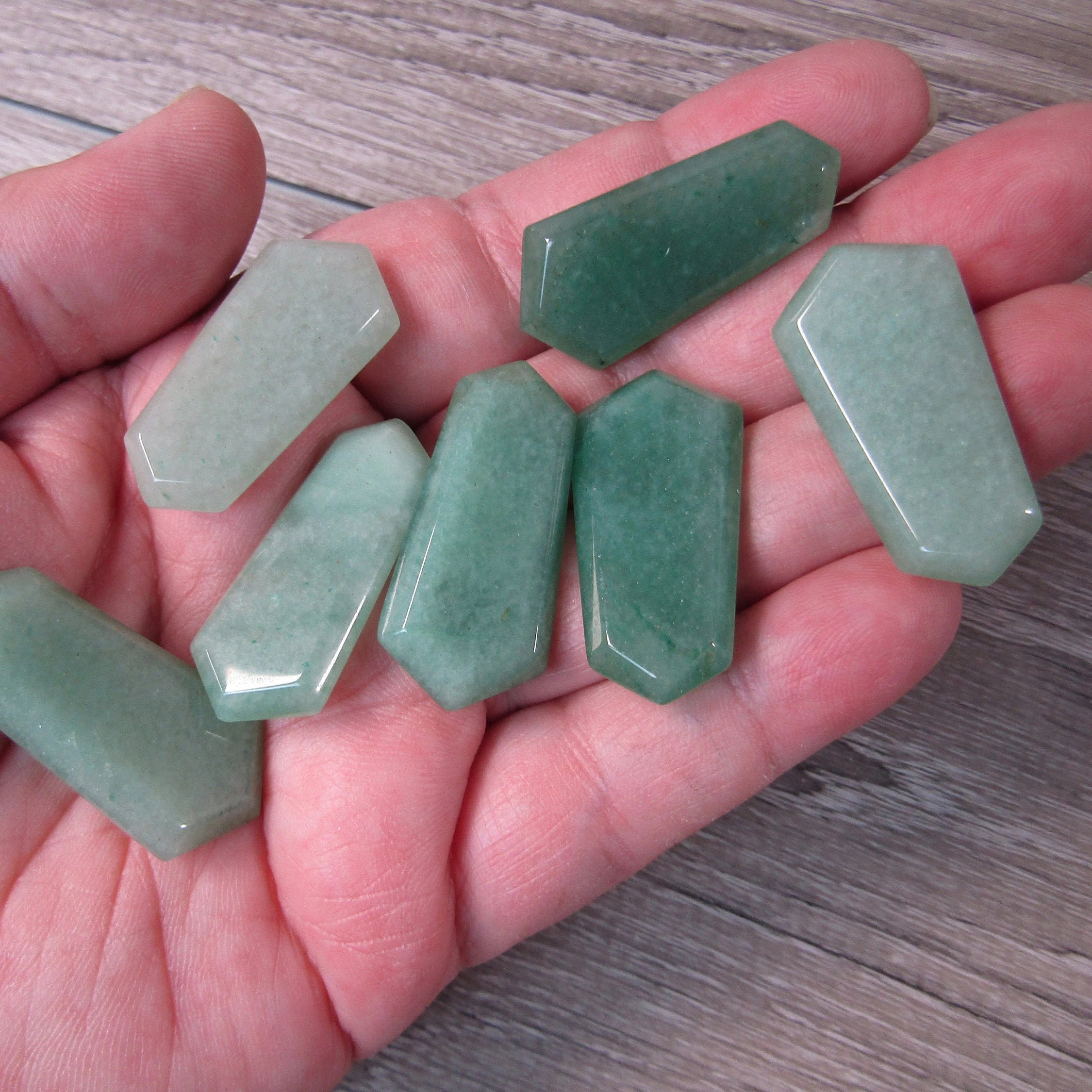 Gemstone Double Terminated Flat Mini Wands – 1 Inch Energy Tools