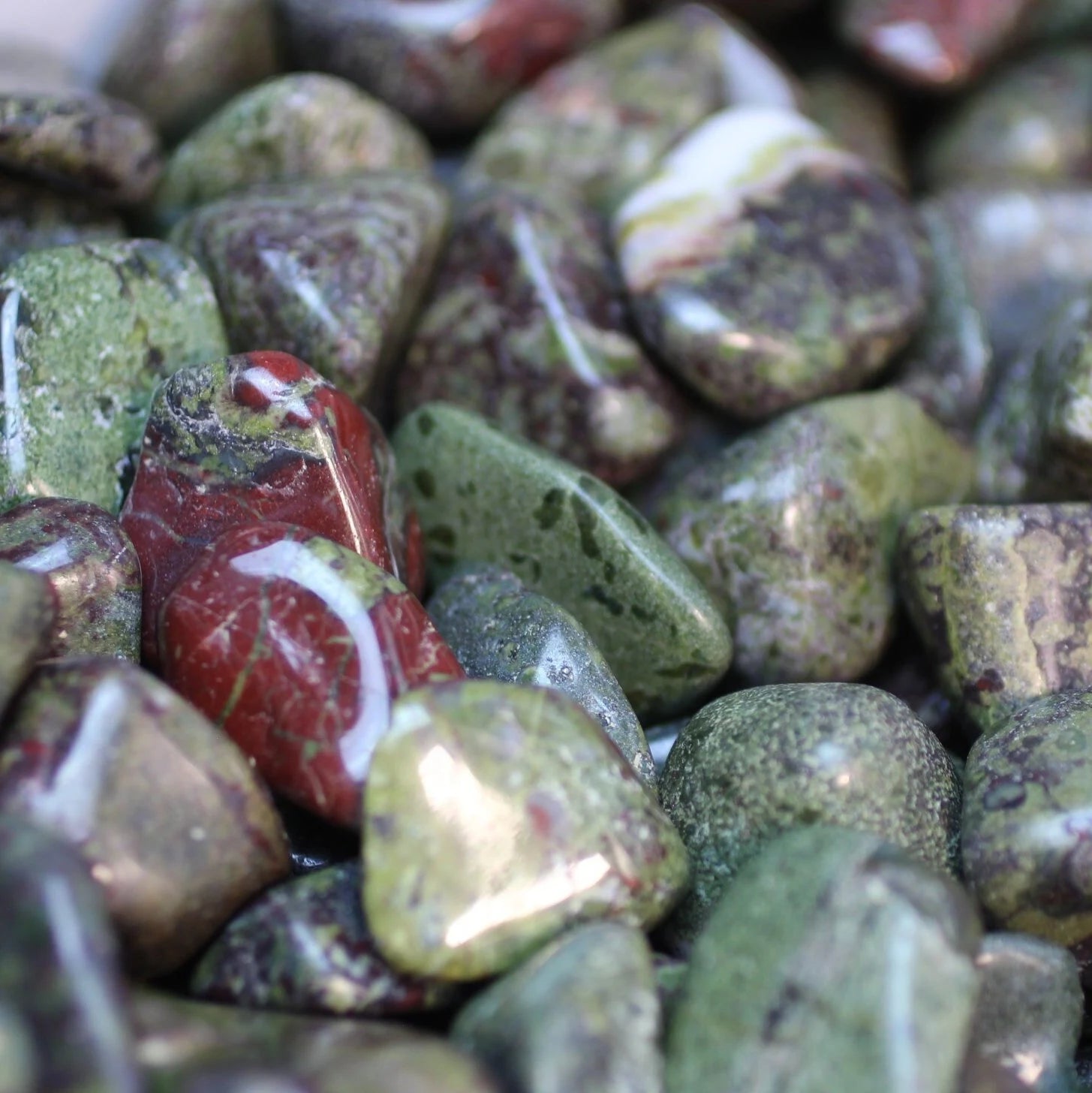Bulk tumbled Dragon Bloodstone