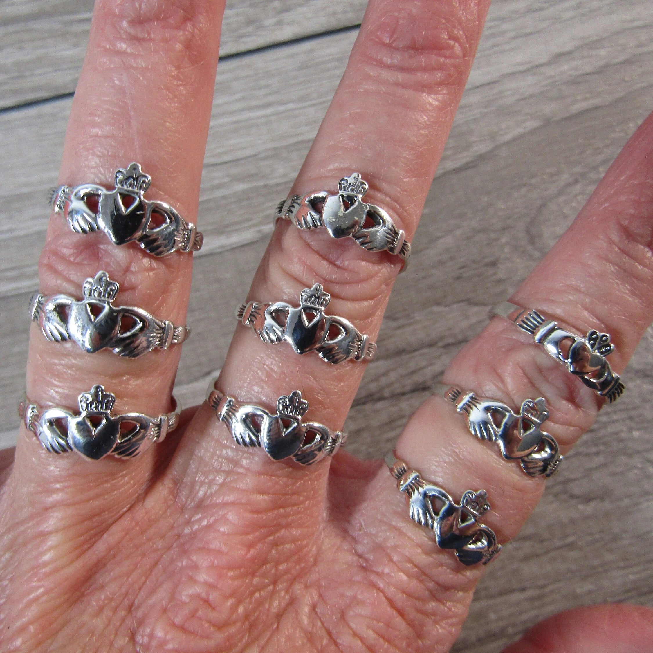 Sterling Silver Celtic Style Rings