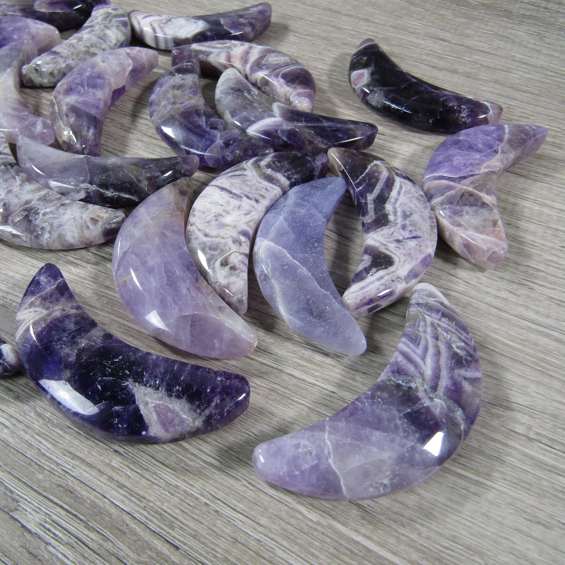 amethyst crescent shaped crystals wholesale