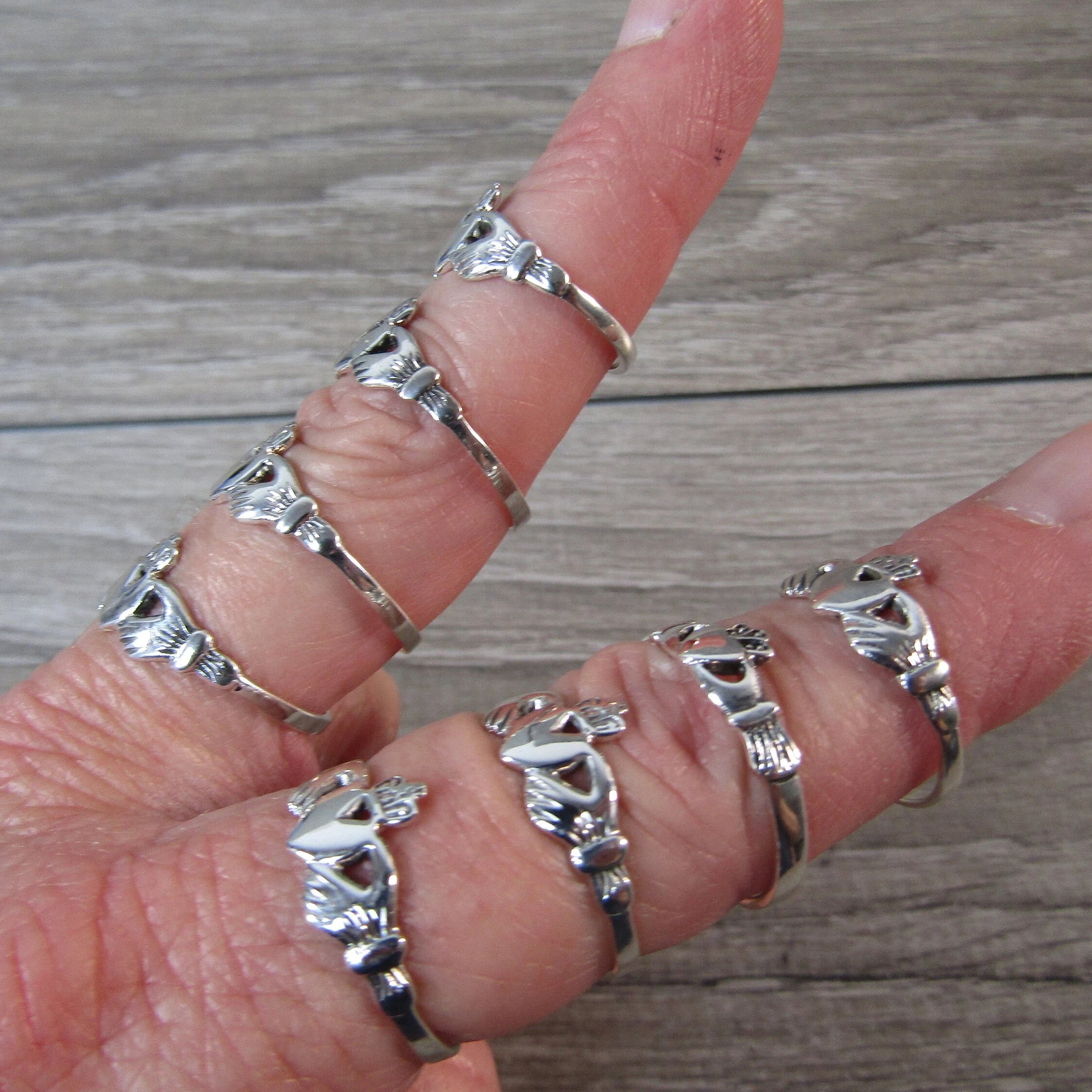 Sterling Silver Celtic Style Rings