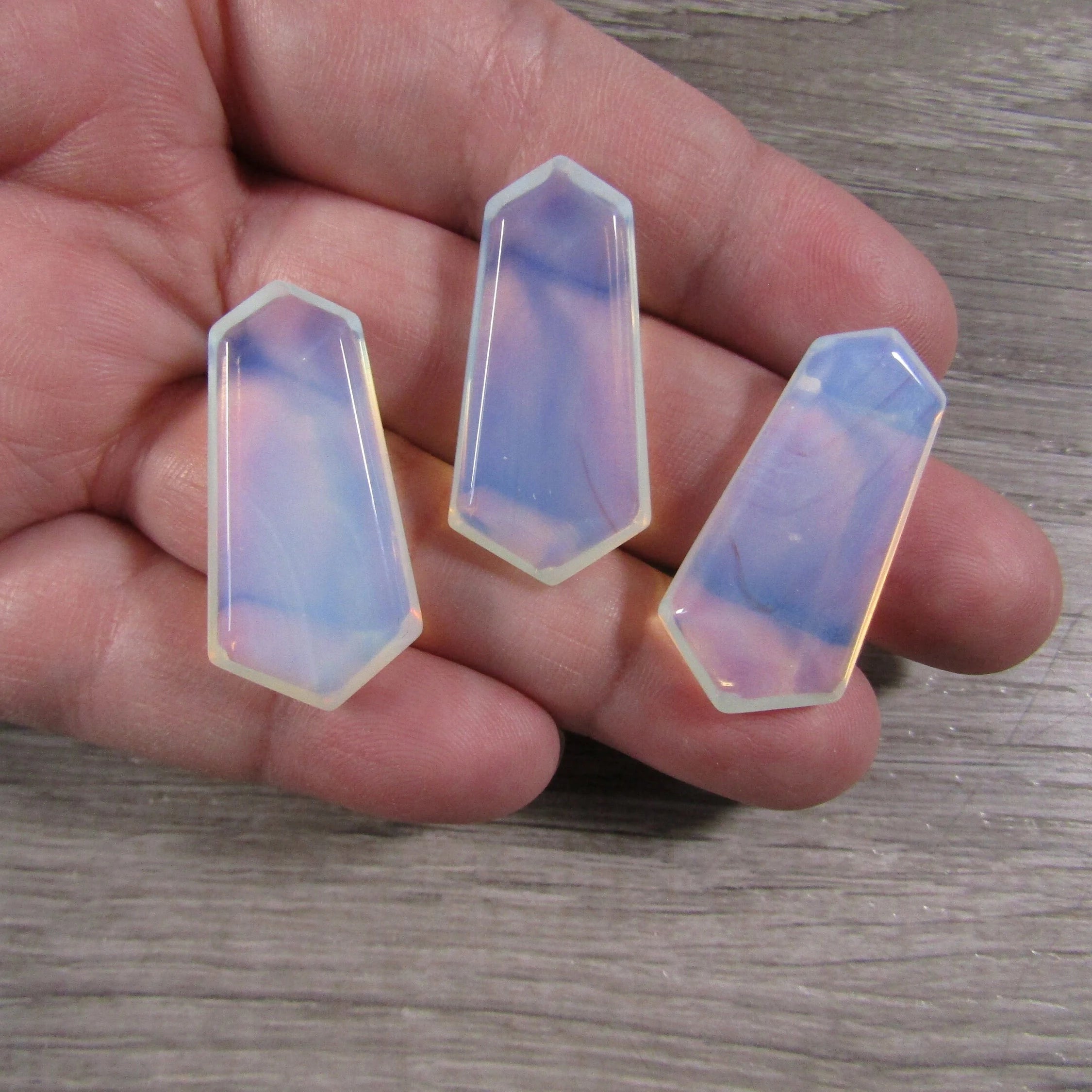 Opalite Mini crystal wand with polished double termination