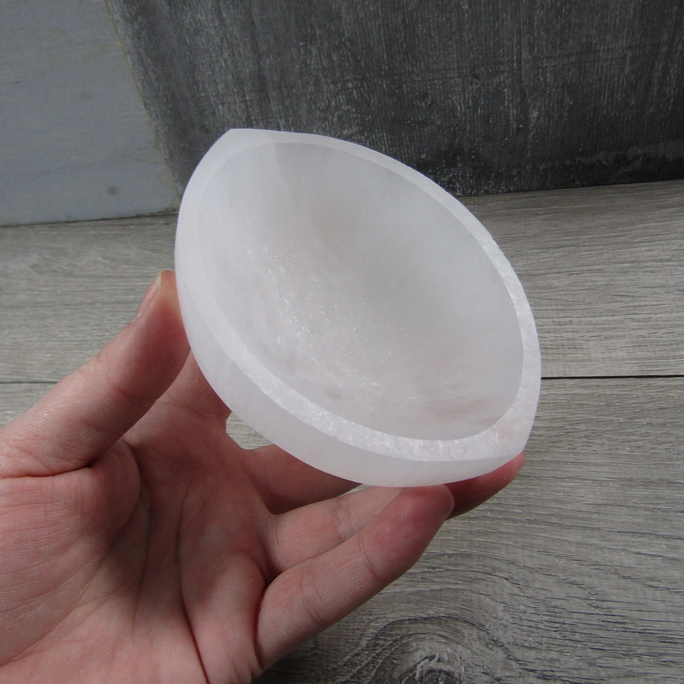 selenite third eye bowl for rock shops