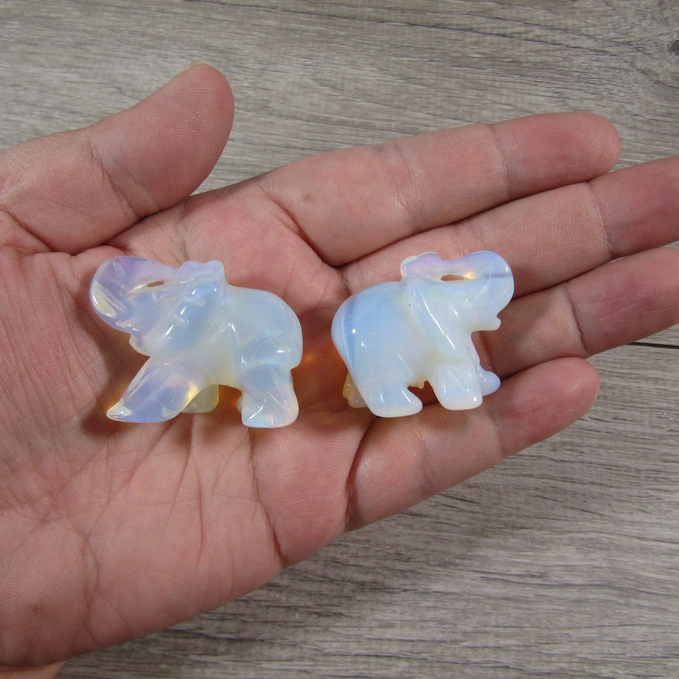 Elephant Gemstone Figurine – Wholesale Hand-Carved