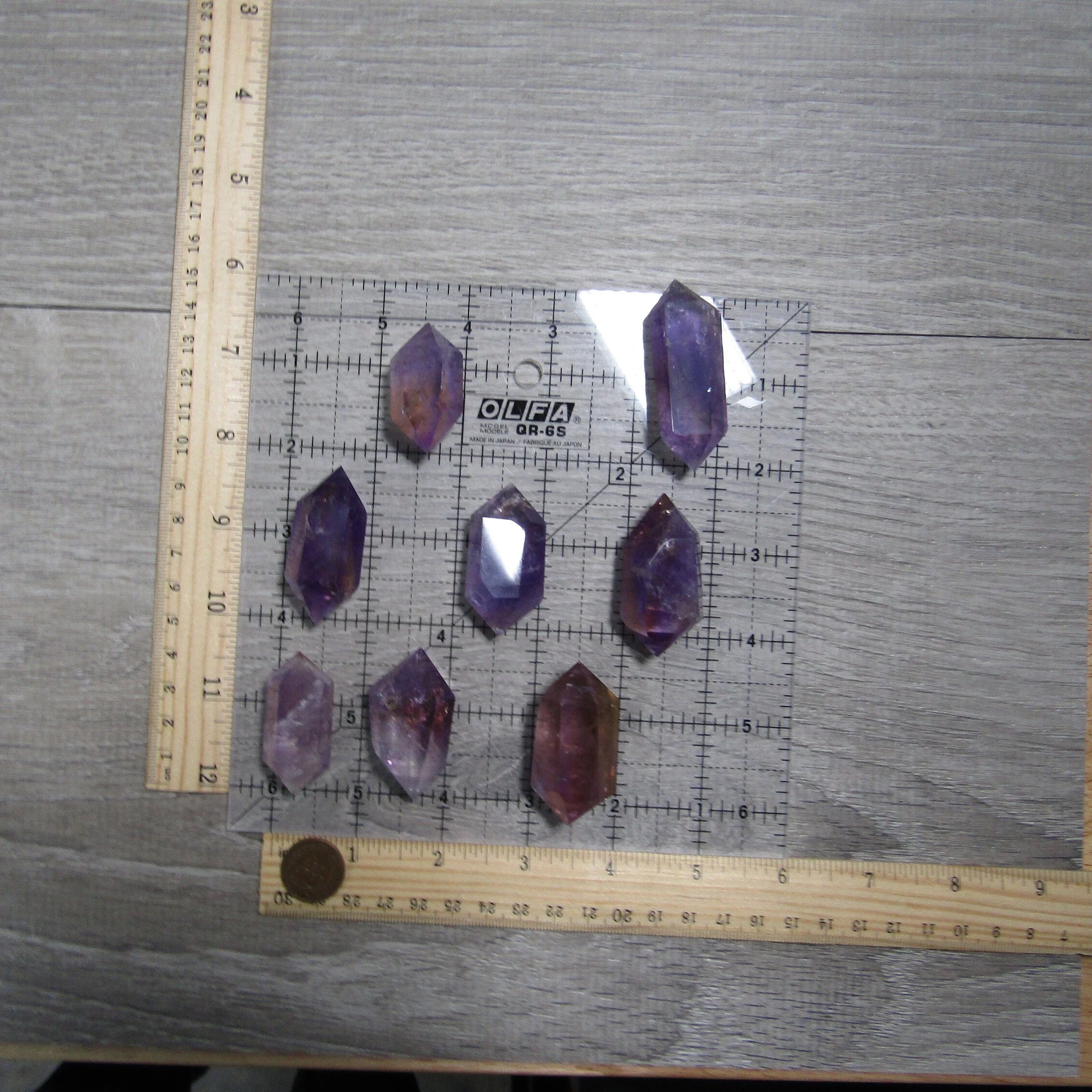 Double Terminated Vogel Style Gemstone Wands for Energy Work