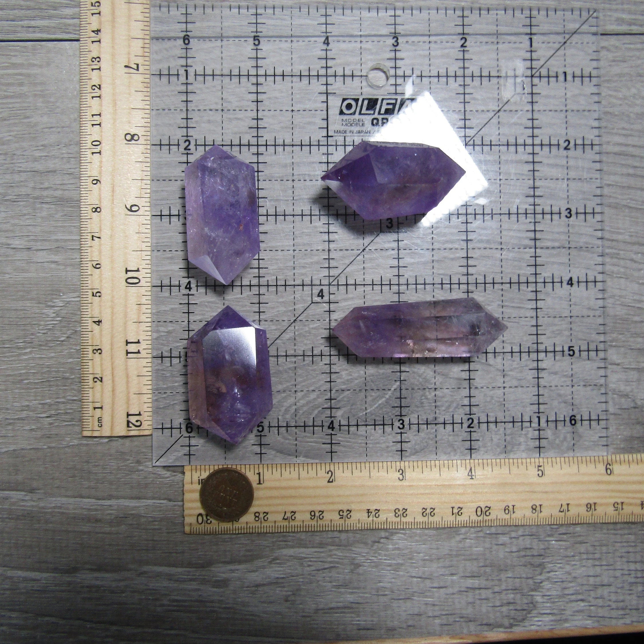 Double Terminated Vogel Style Gemstone Wands for Energy Work