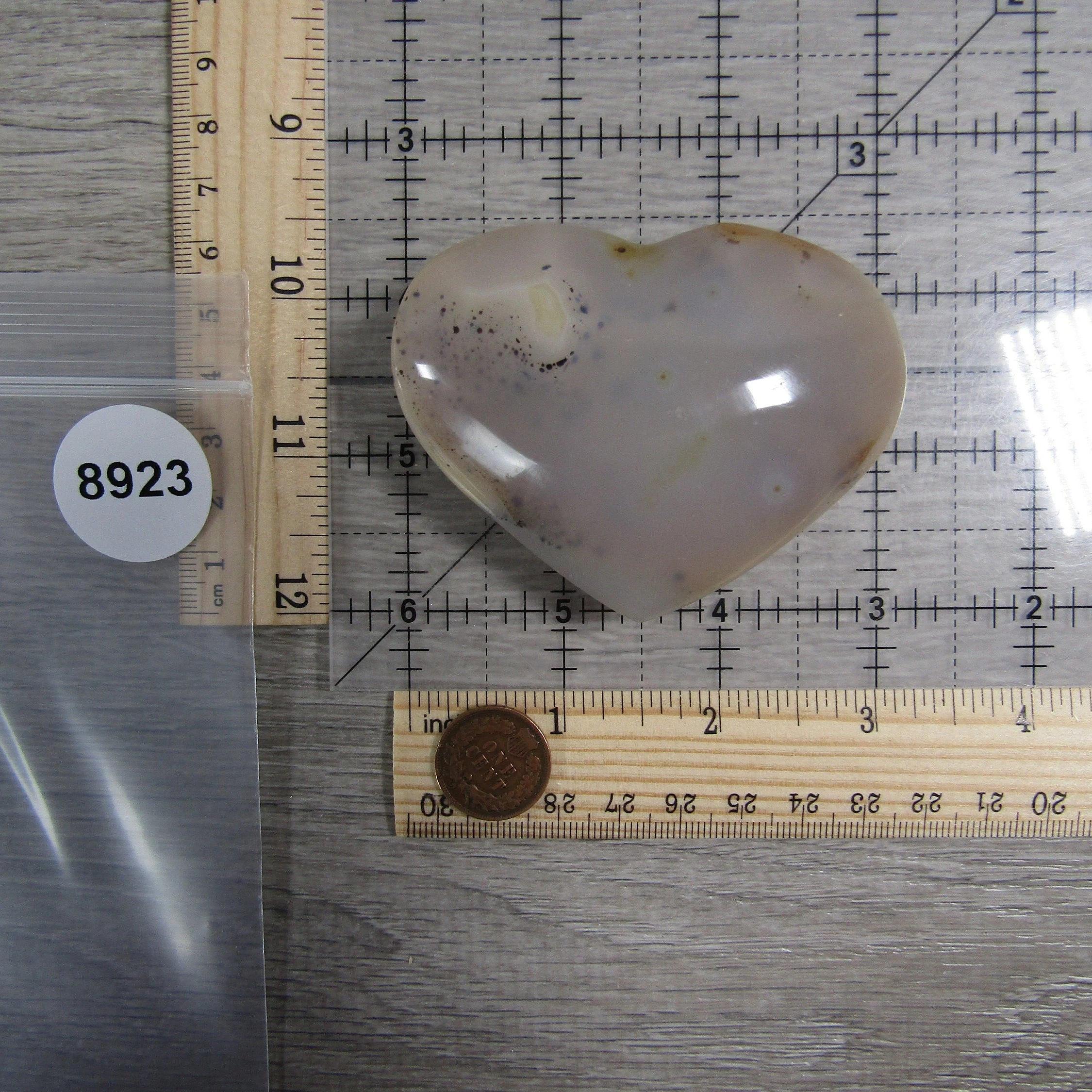 Large Dendritic Agate Opal Heart for Display – Wholesale