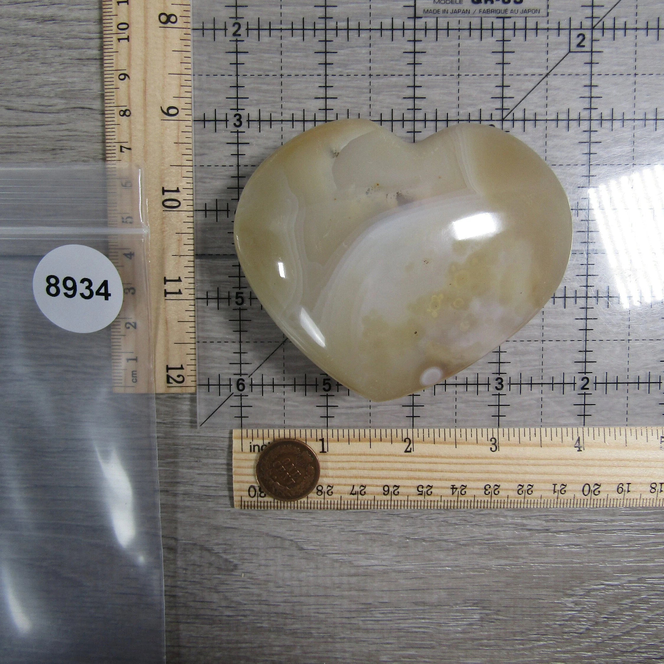 Large Dendritic Agate Opal Heart for Display – Wholesale