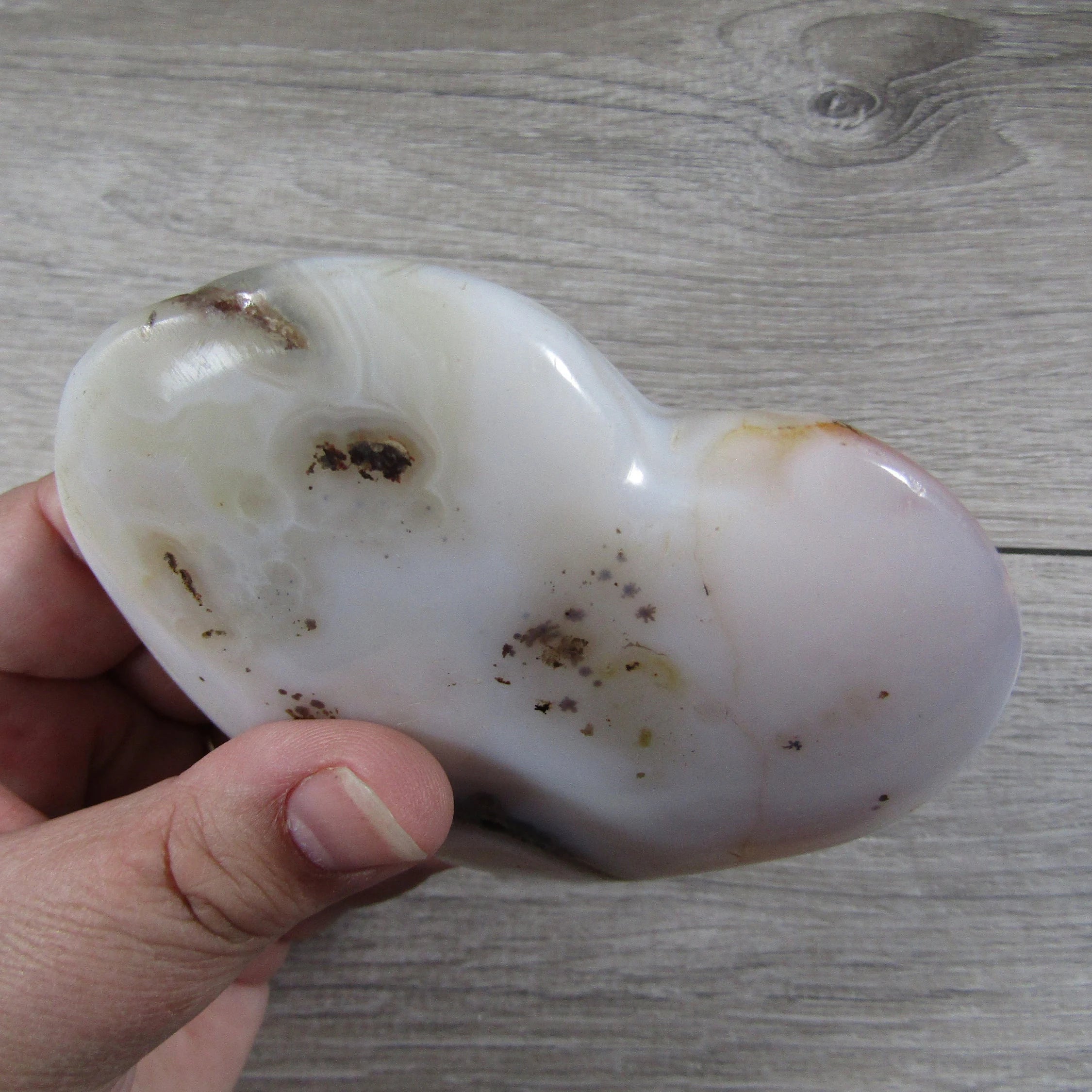 Large Dendritic Agate Opal Heart for Display – Wholesale