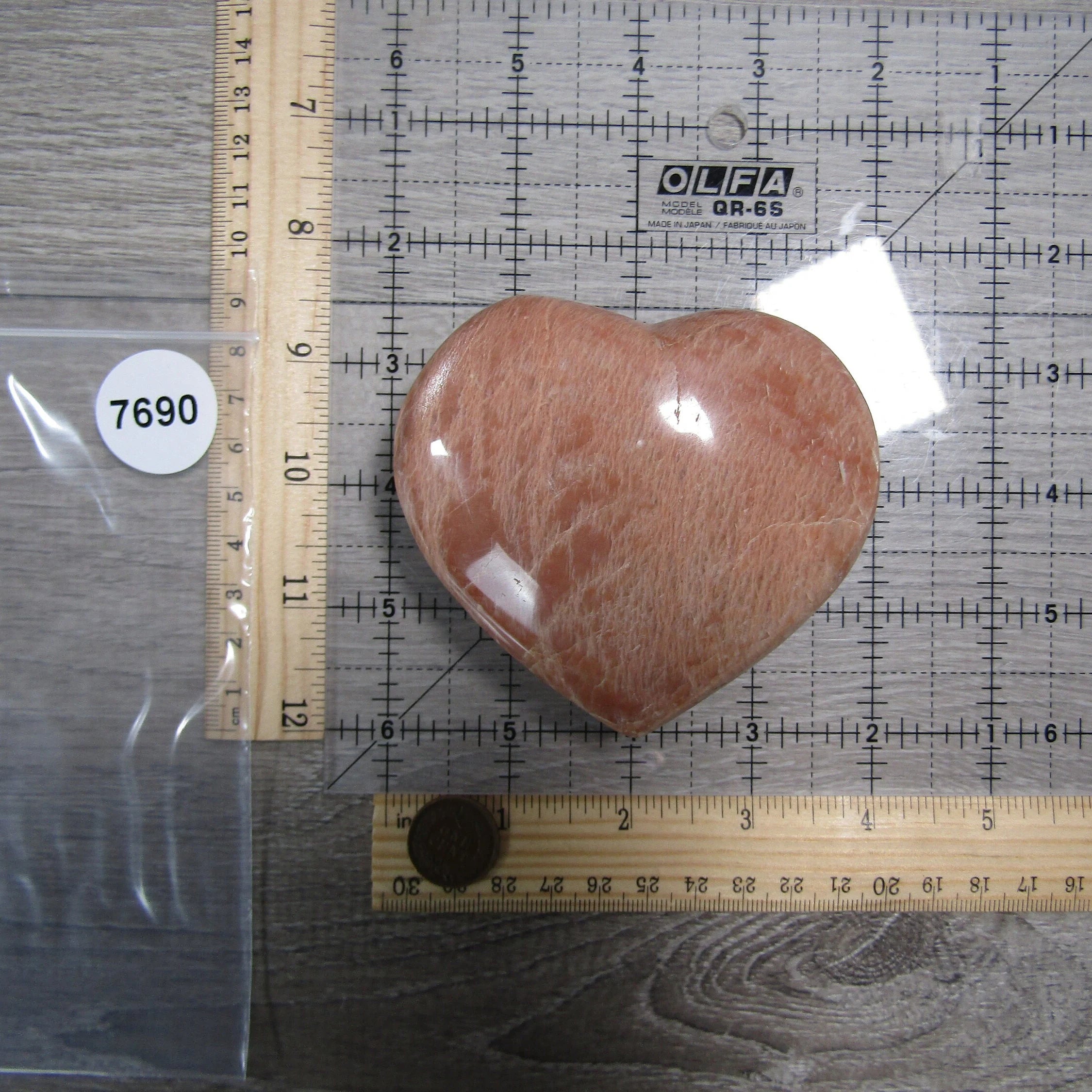 peach moonstone heart wholesale for gift shops