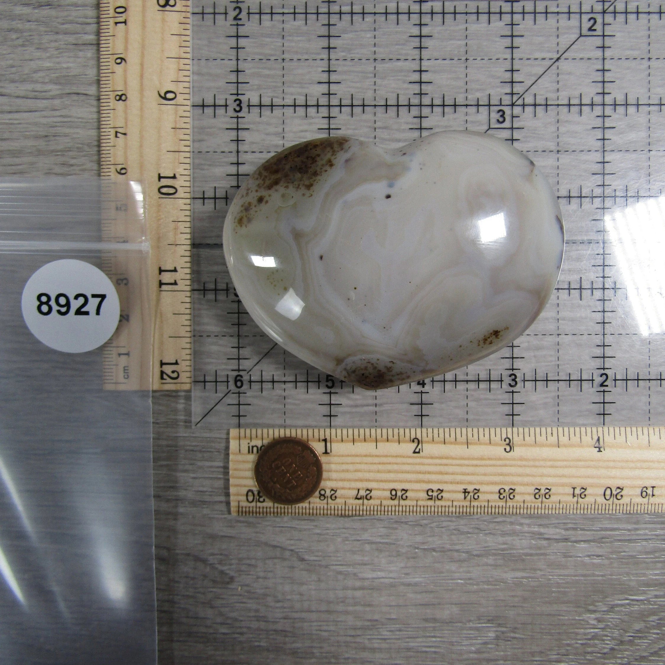Large Dendritic Agate Opal Heart for Display – Wholesale
