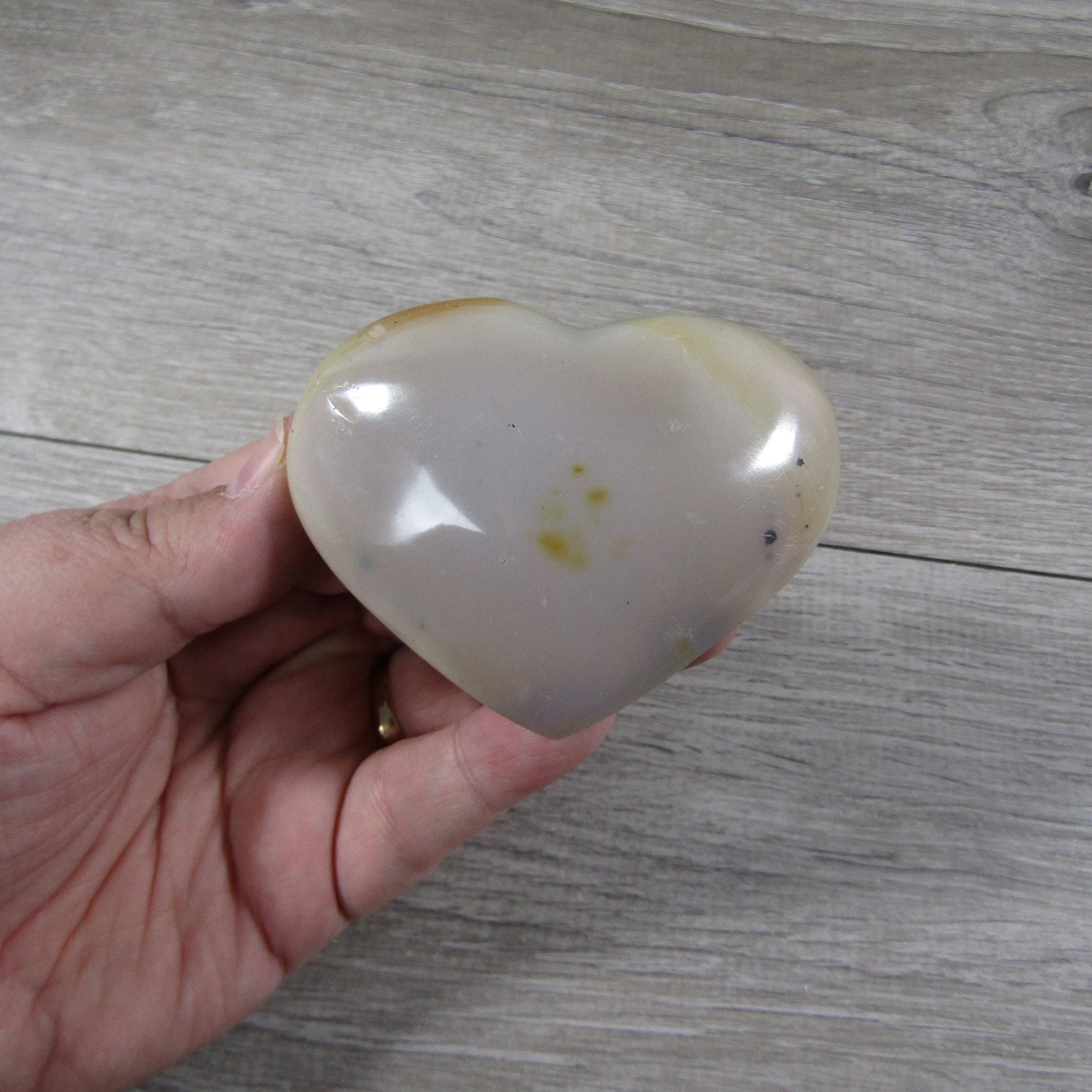 Large Dendritic Agate Opal Heart for Display – Wholesale