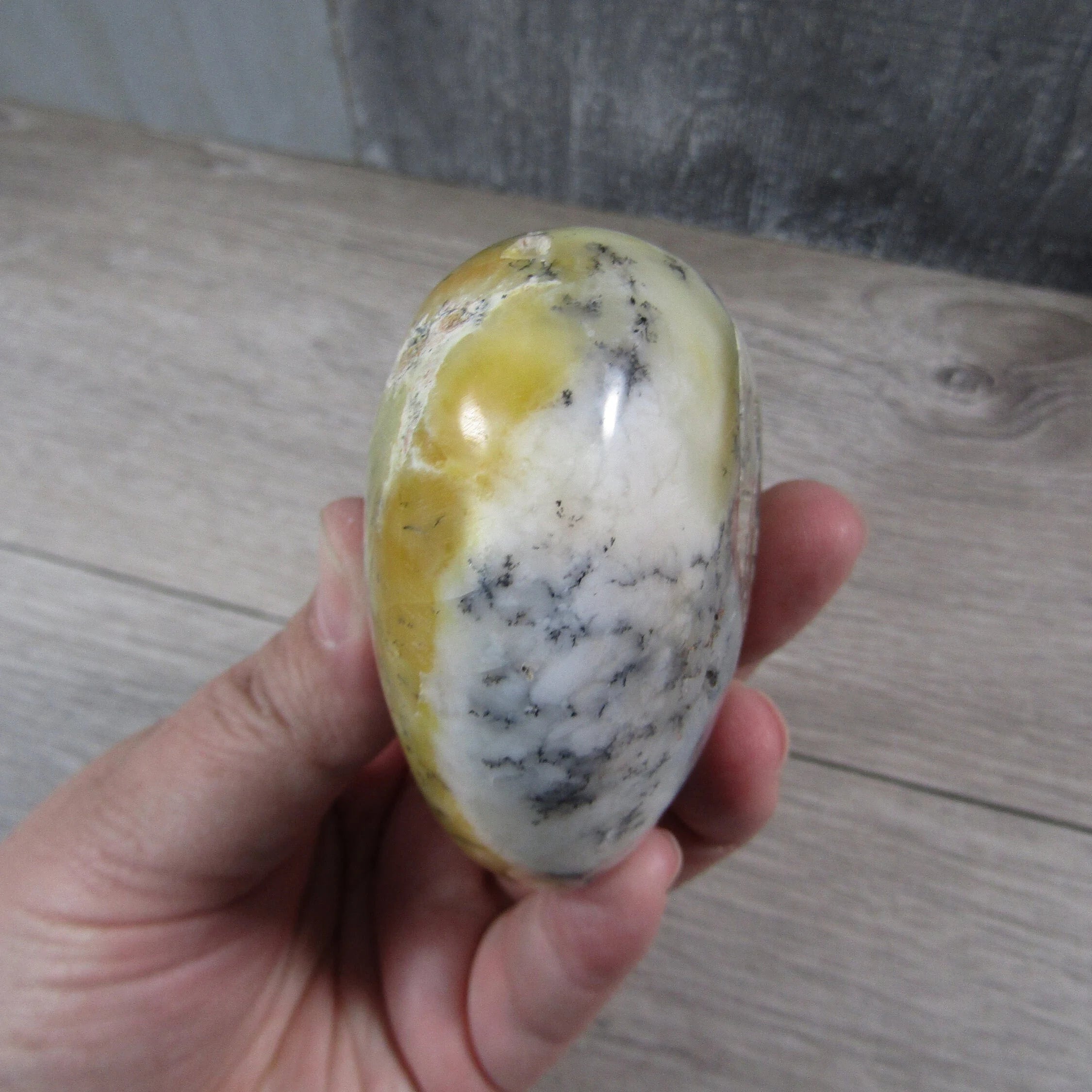 Large Dendritic Agate Opal Heart for Display – Wholesale