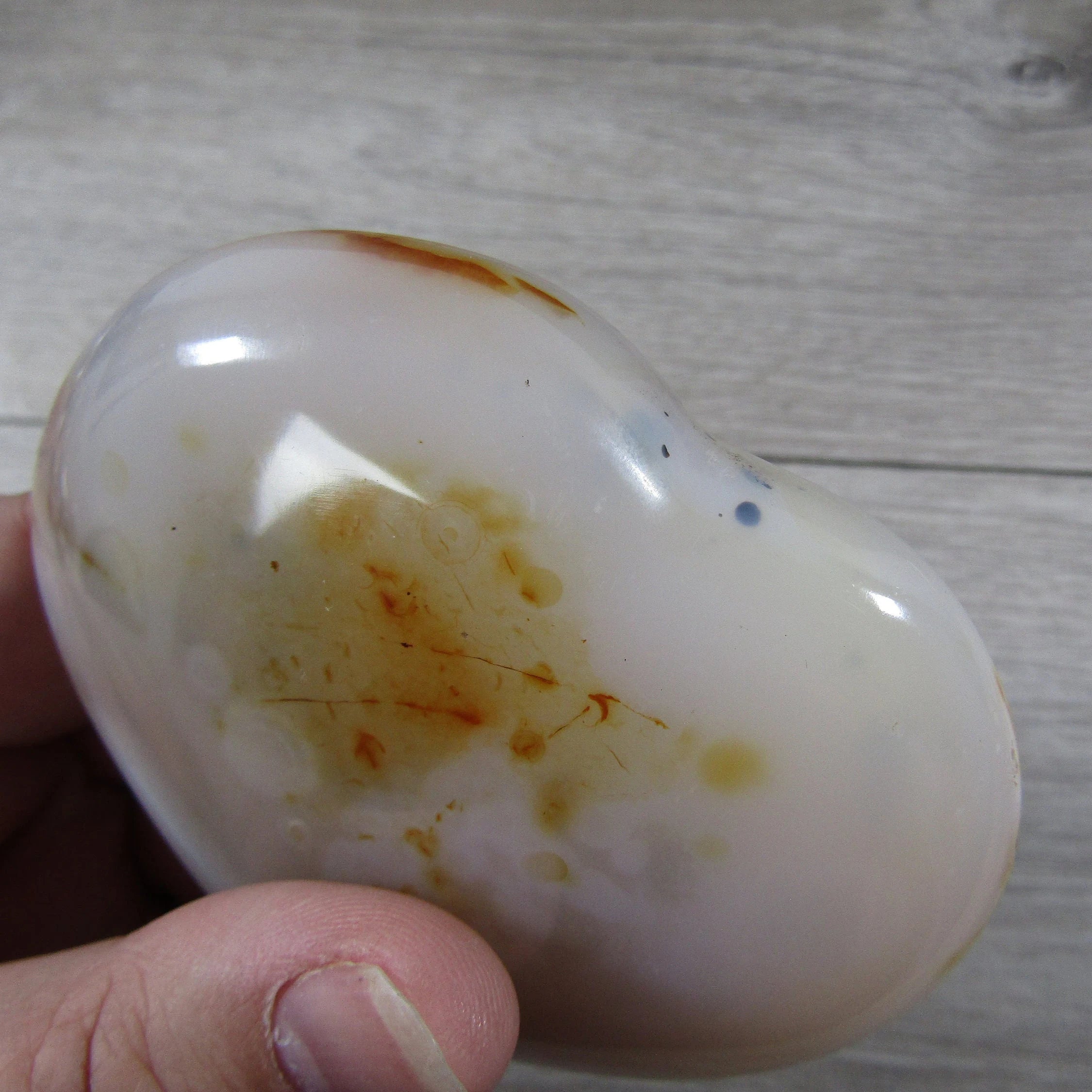 Large Dendritic Agate Opal Heart for Display – Wholesale